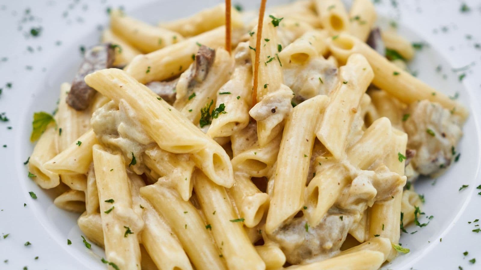 A plate of pasta - Can Dogs Eat Pasta? Plain Only, No Sauce